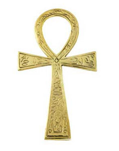 3 1/2" X 6 1/2" ANKH - BRASS