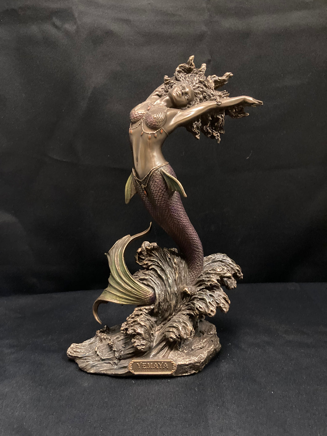 YEMAYA GODDESS OF WATER BRONZE 
27CM