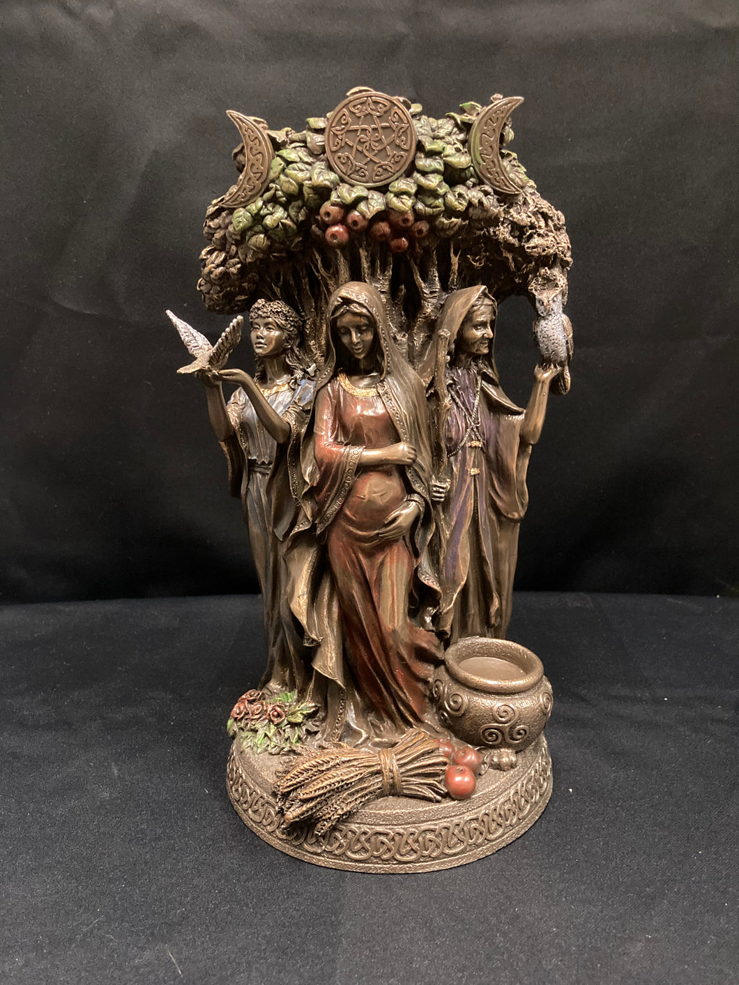 MAIDEN, MOTHER, CRONE BRONZE 27CM