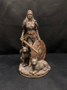 FREYA GODDESS OF LOVE - BRONZE 21CM