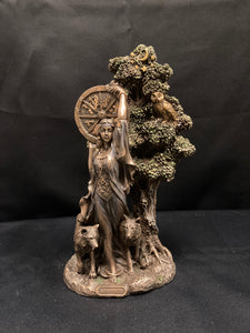 BRONZE ARIANRHOD CELTIC GODDESS OF FATE 24CM