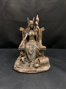 FRIGGA GODDESS OF WISDOM BRONZE 
19CM (15X14X19)