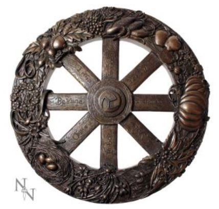 WHEEL OF THE YEAR PLAQUE - BRONZE