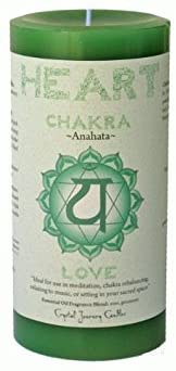 CHAKRA CANDLE/HEART 3